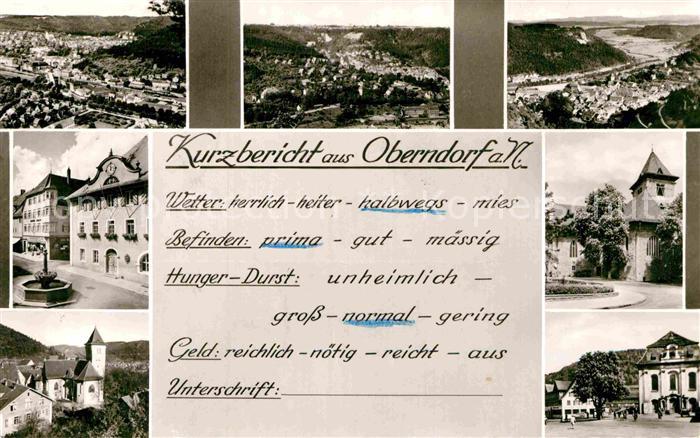 Oberndorf Neckar Panorama Teilansichten