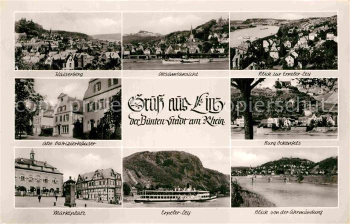 Linz Rhein Kaiserberg Gesamt Erpeler Ley Alte Patrizierhaeuser Burg Ockenfels Ma