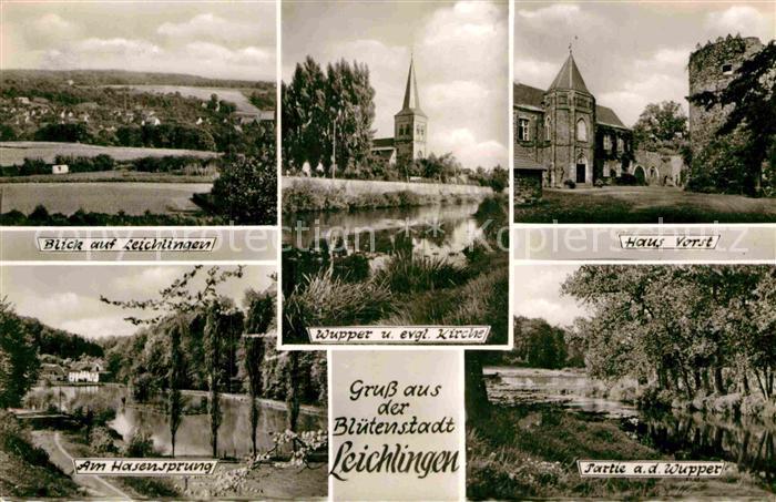 Leichlingen Rheinland Panorama Wupper Ev Kirche Haus Vorst Am Hasensprung Wupper