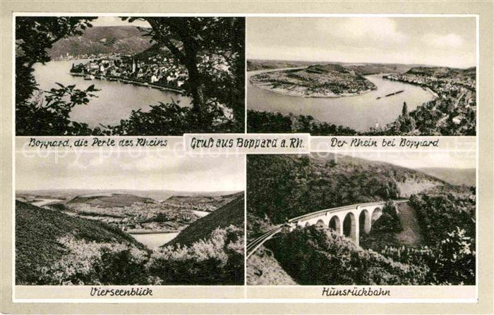 Boppard Rhein Rheinpartien Vierseenblick Hunsrueckbahn