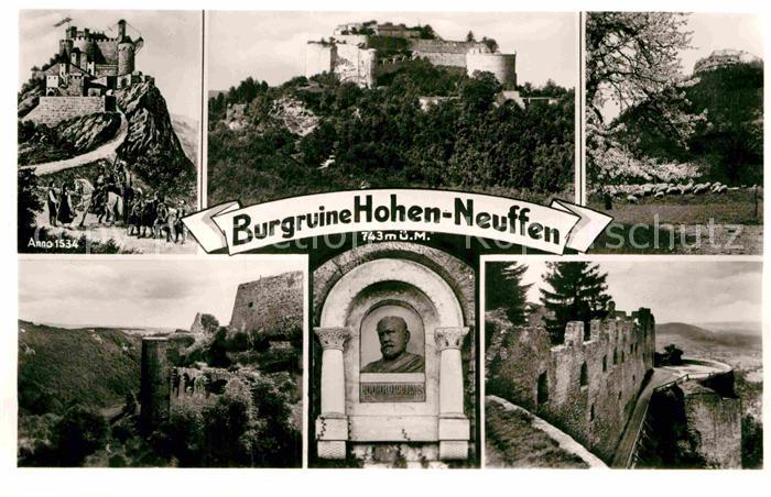 Neuffen Burgruine Hohen Neuffen Anno 1534 Eduard Paulus