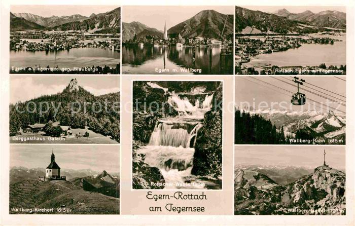 Egern Tegernsee Wallberg Panorama Berggasthaus Galaun Wallberg Bahn Kircherl Rot