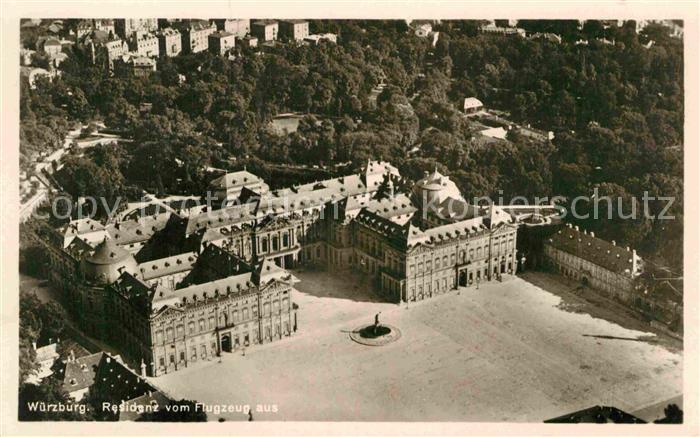 WueRZBURG Bayern Residenz Fliegeraufnahme