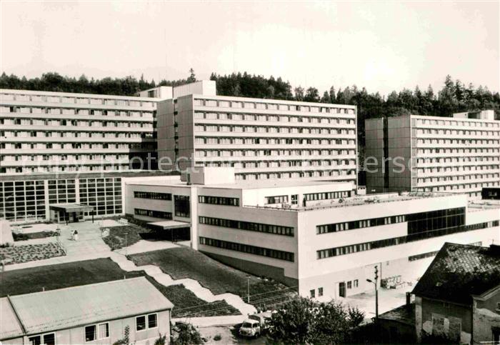 Bad Elster Staatsbad Therapiegebaeude und Bettenhaeuser