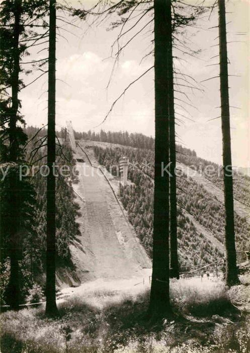 Oberhof Thueringen Sprungschanze am Rennsteig
