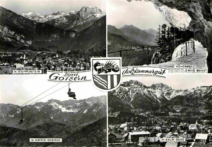 Bad Goisern Salzkammergut Krippenstein Hoehenweg Ewige Wand Katrin Gebirge Seilb