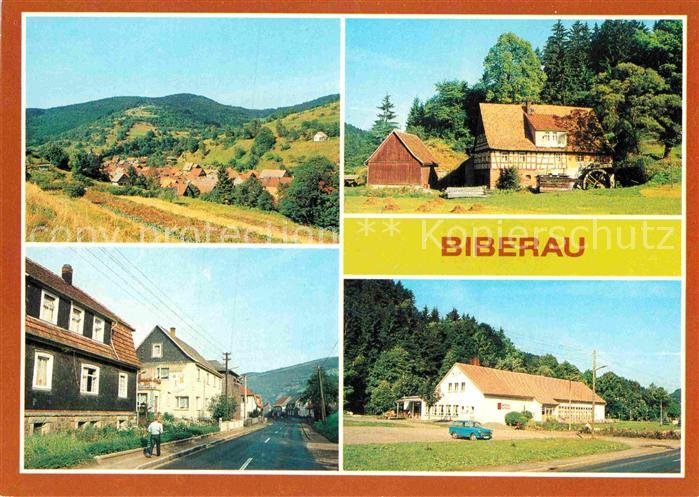 Biberau Panorama Rote Muehle Dorfmotiv FDGB Ferienheim Robert Stamm
