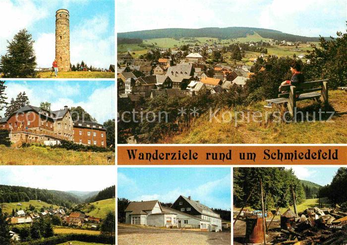 Schmiedefeld Rennsteig Adlersberg Stutenhaus Vesser Schmuecke Koehlerei Glasbach