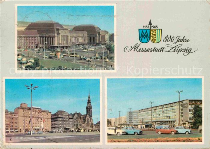 LEIPZIG Sachsen Hauptbahnhof Ringmessehaus Hauptpostamt Hotel International