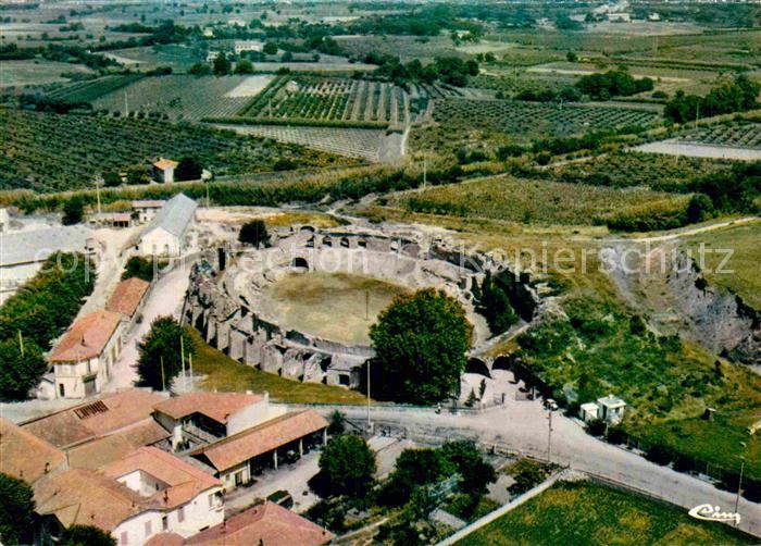 Frejus Vue aerienne Les arenes romaines avant la catastrophe