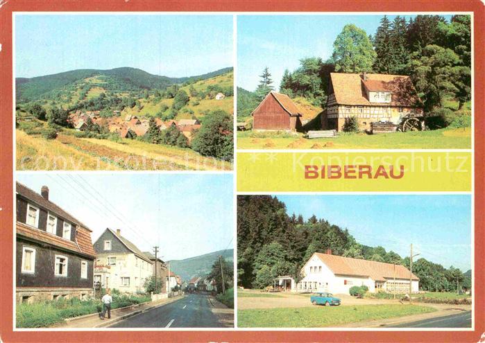 Biberau Panorama Rote Muehle Dorfmotiv FDGB Erholungsheim Robert Stamm