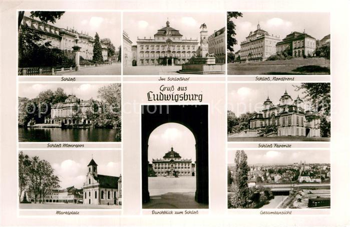 Ludwigsburg Wuerttemberg Schloesser Favorite Monrepos Marktplatz