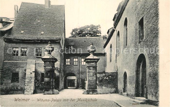 Weimar Thueringen Witums-Palais mit Musikschule