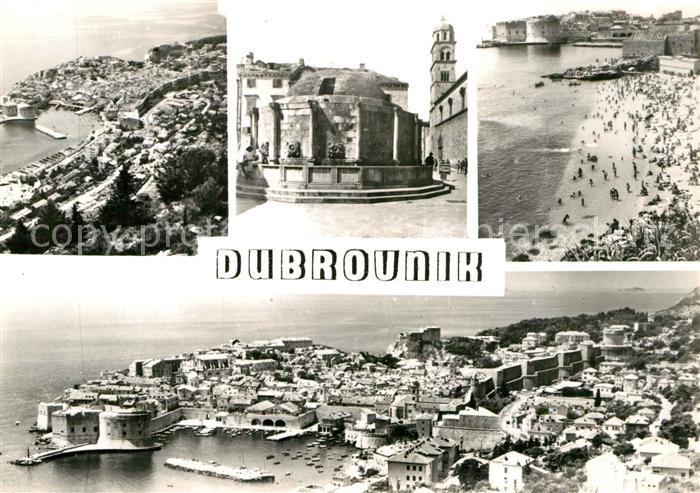 Dubrovnik Ragusa Fliegeraufnahme Strand