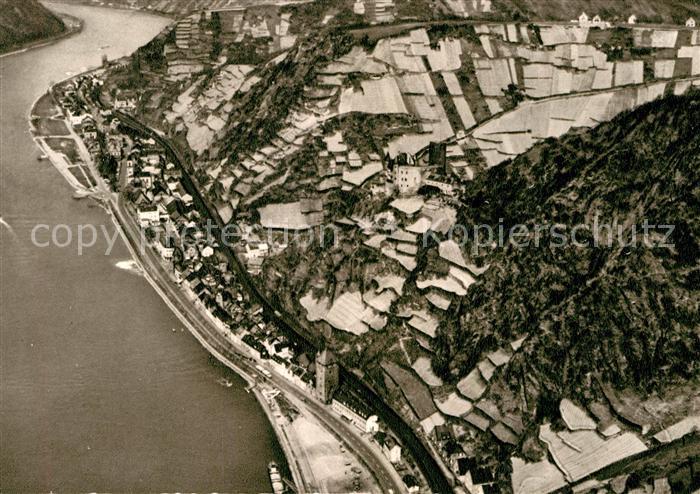 St Goarshausen Fliegeraufnahme Rheinpartie