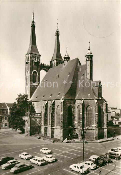 Koethen Anhalt Marktplatz mit St. Jakobskirche