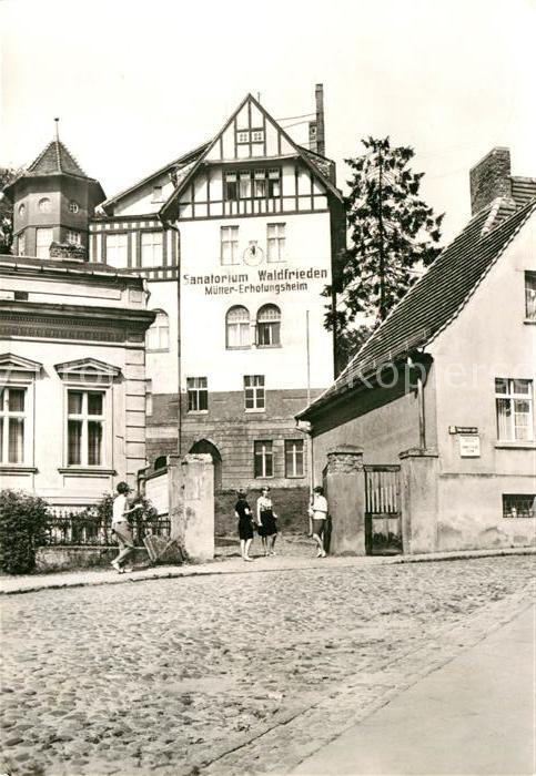 Buckow Maerkische Schweiz Sanatorium Waldfrieden Muettererholungsheim