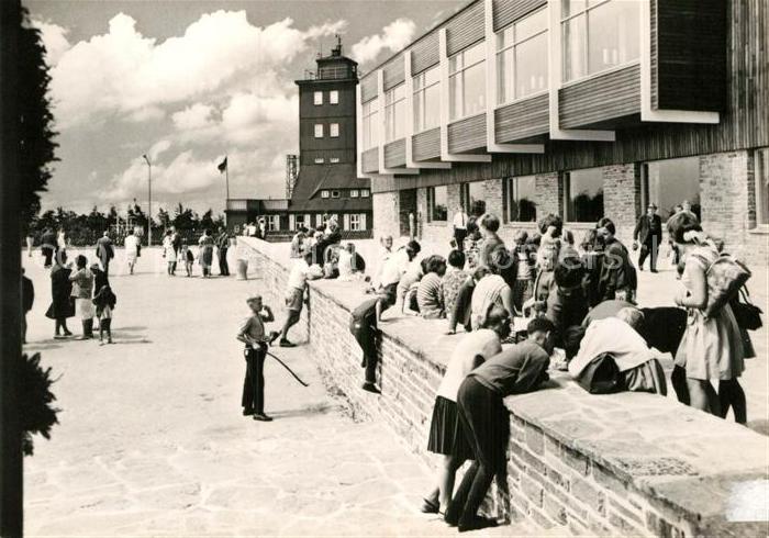 Oberwiesenthal Erzgebirge Restaurant Fichtelberghaus Terrasse