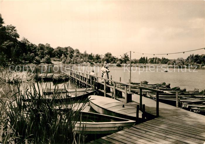 Zwickau Sachsen Bootstege am Schwanenteich