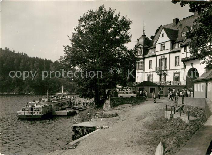 Saalburg Saale Schiffahrt am Hotel Kranich