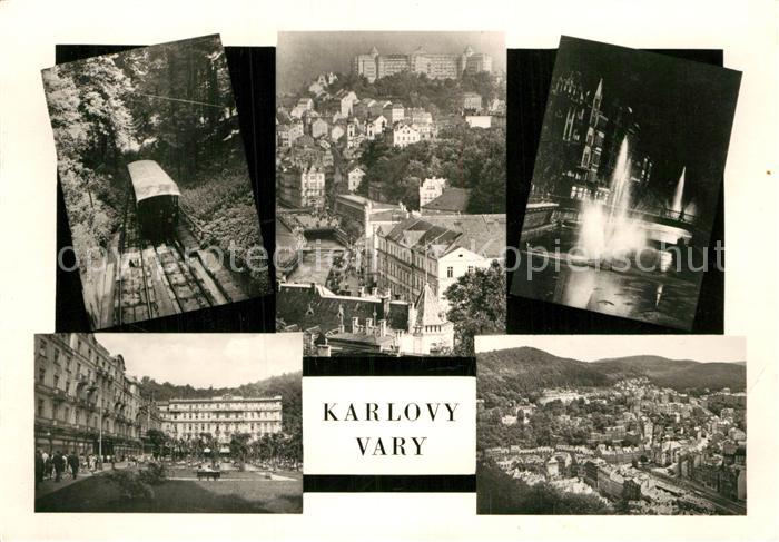 Karlovy Vary Fliegeraufnahme Bergbahn
