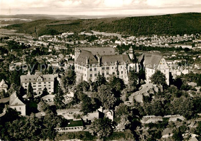 Marburg Lahn Fliegeraufnahme Universitaetsstadt