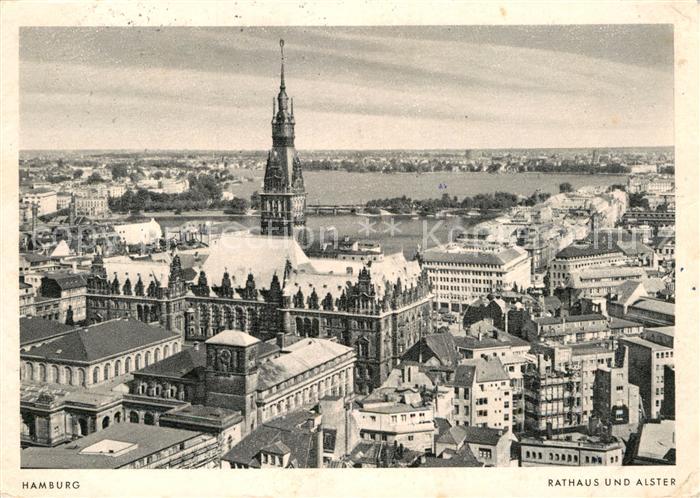 HAMBURG CITY Rathaus und Alster
