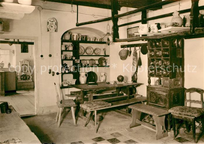 Kohren-Sahlis Toepfermuseum Toepferwerkstatt mit Wohnecke
