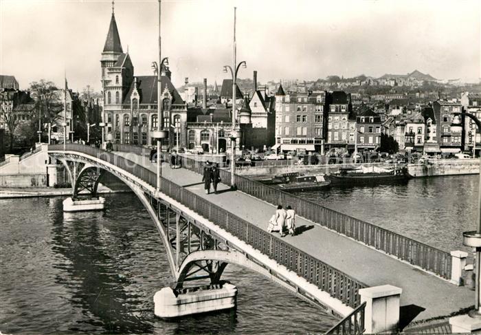 Liege Luettich Le Passerelle et la Grand Poste