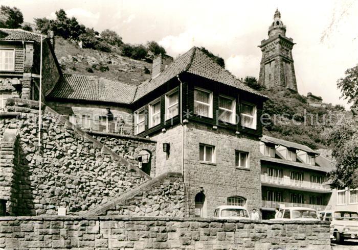 Kyffhaeuser Kyffhaeuserdenkmal zum Erholungsheim Glueckauf