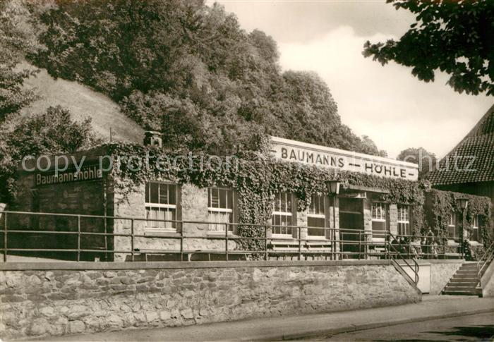 Ruebeland Harz Eingang zur Baumannshoehle