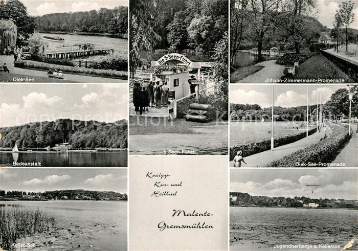 Malente-Gremsmuehlen Diek-See Johann-Zimmermann-Promenade Keller-See Jugendherbe
