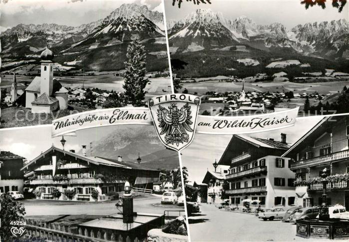 Ellmau Tirol Fliegeraufnahme Ortspartien Wilder Kaiser