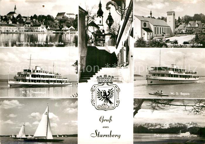 Starnberg mit Schloss und Kirche Zugspitze