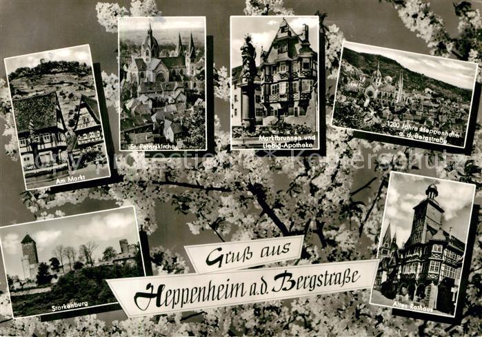 Heppenheim Bergstrasse Starkenburg Markt Rathaus