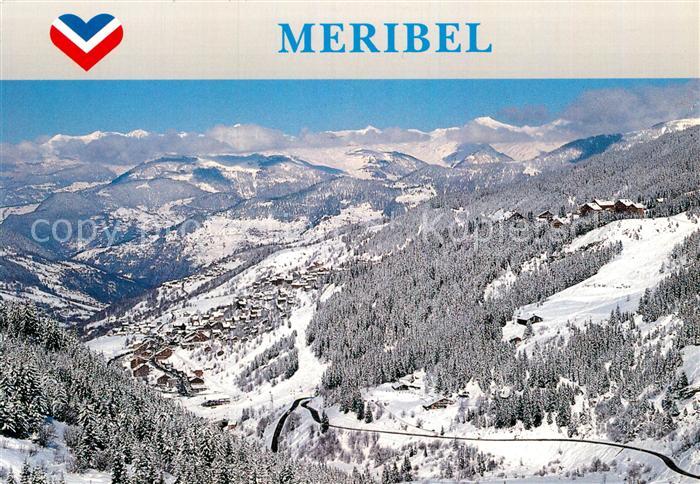Meribel Panorama mit Passstrasse