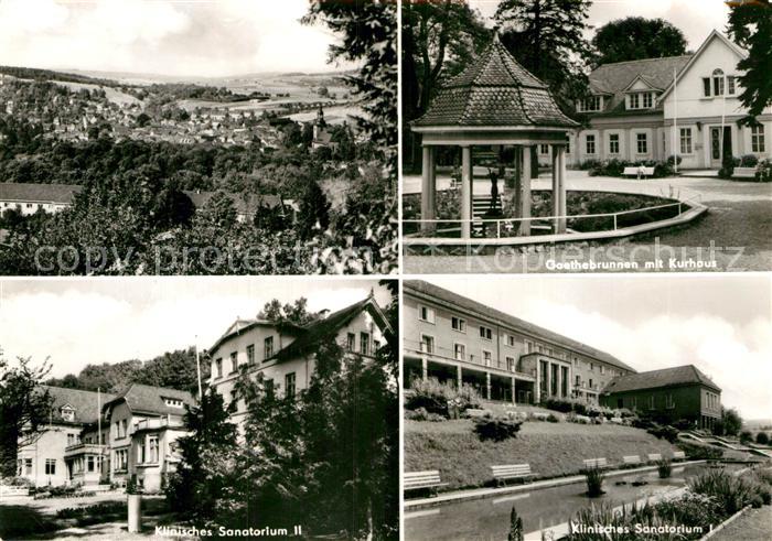 Bad Berka Goethebrunnen Kurhaus Klinisches Sanatorium I und II