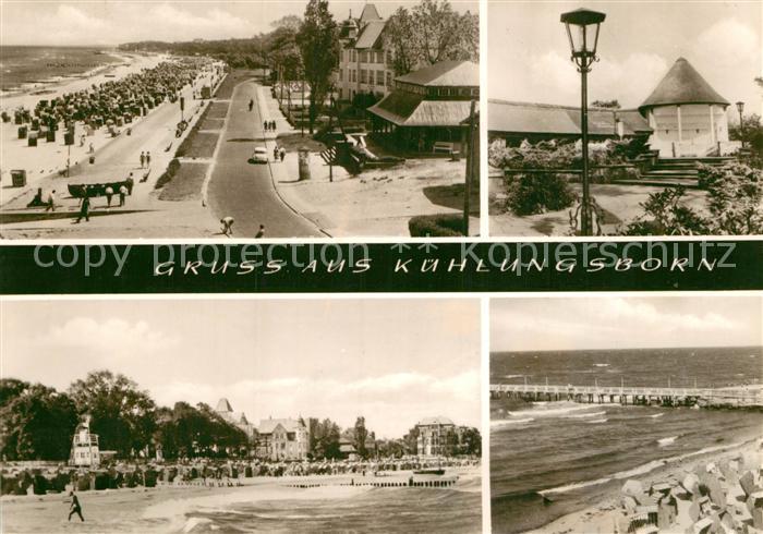 Kuehlungsborn Ostseebad Promenade Strand Brandung