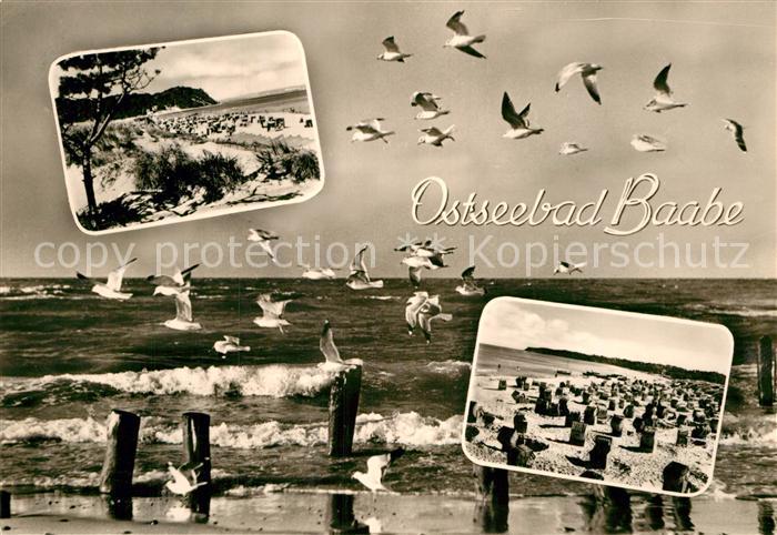 Baabe Ostseebad Ruegen Strand Brandung
