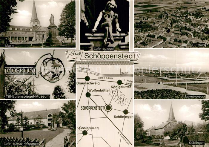 Schoeppenstedt Markt Till Eulenspiegel Museum Schwimmbad Luftbild Kueblingen