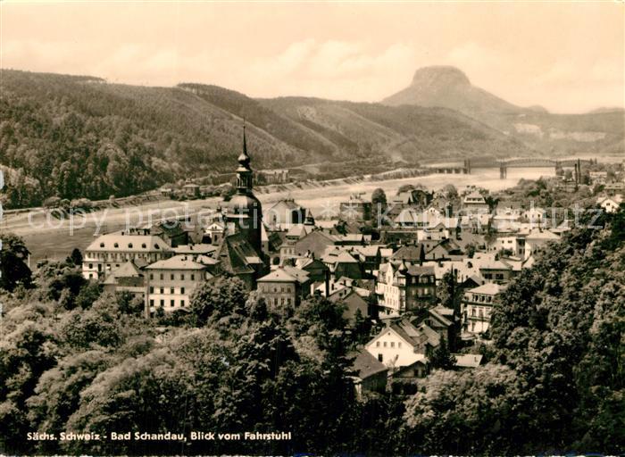 Bad Schandau Blick vom Fahrstuhl