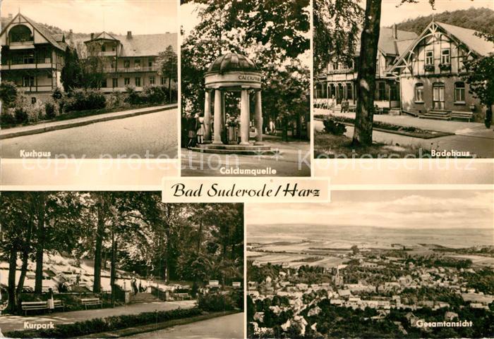 Bad Suderode Kurhaus Kurpark Gesamtansicht Badehaus Calciumquelle
