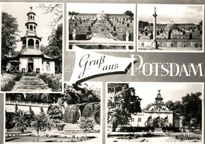 Potsdam Schloss Sanssouci Terrasse Park