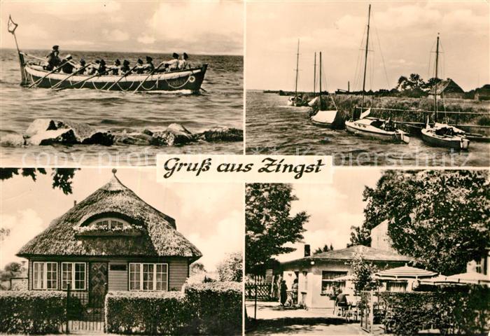 Zingst Ostseebad Ruderboot Reethaus Hafen Gaststaette