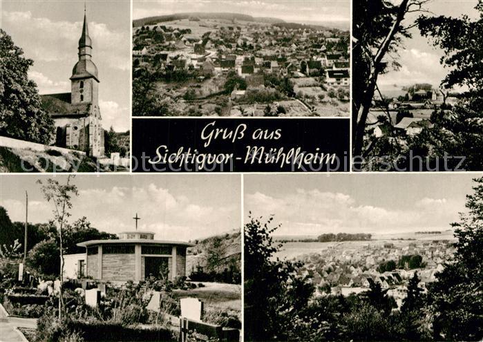 Warstein Sichtigvor Kirche Panorama Teilansicht