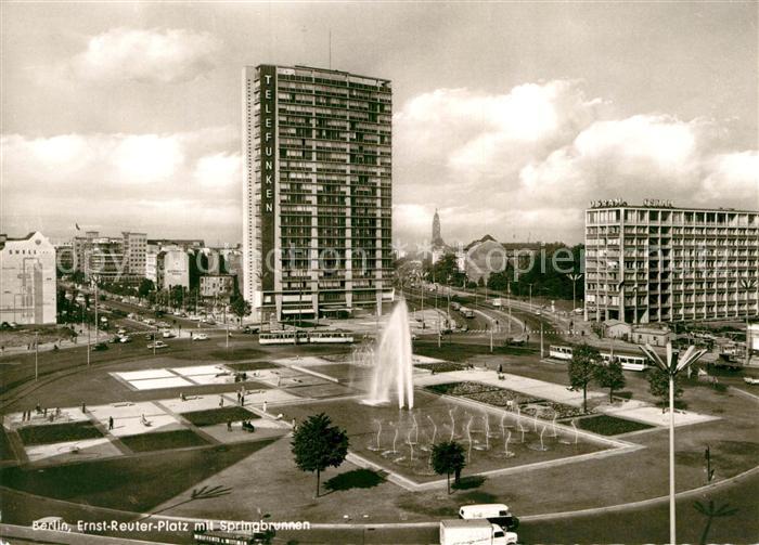 BERLIN  CITY Ernst Reuter Platz Springbrunnen