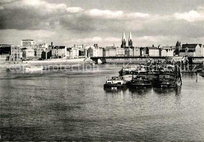 BREMEN  CITY Weserpartie Buergermeister Smidt Bruecke
