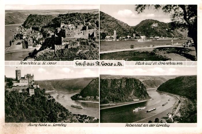 St Goar Burg Rheinfels Burg Katz Loreley