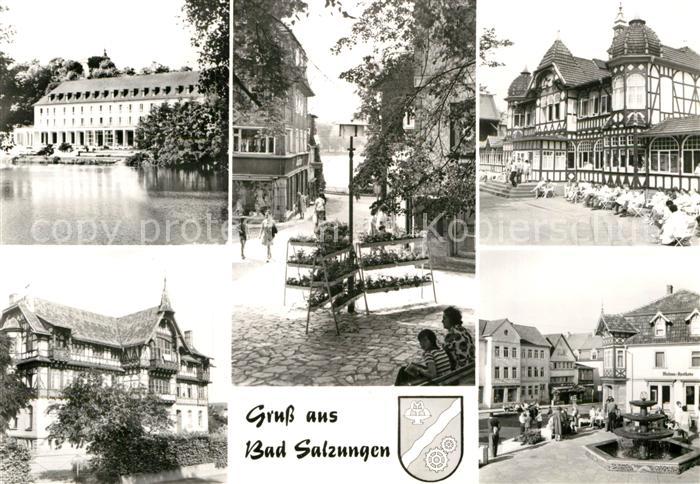 Bad Salzungen Kurhaus Unter den Linden Gradierwerk Kindersanatorium Am Markt