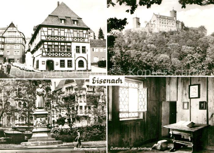 Eisenach Thueringen Lutherhaus Lutherstube Lutherdenkmal Wartburg